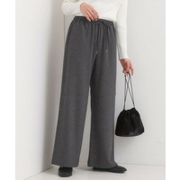 【S-LL/体型カバー】上品なとろみが魅力 イージーワイドパンツ