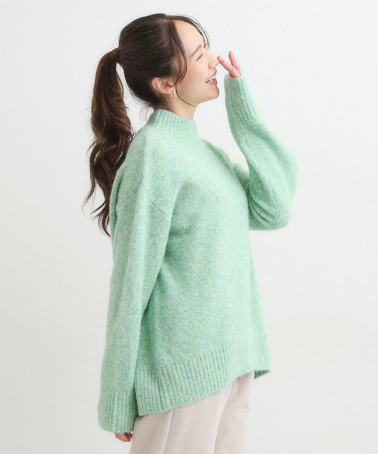 【S-LL】インせず着られる ふわふわハイネックニット11