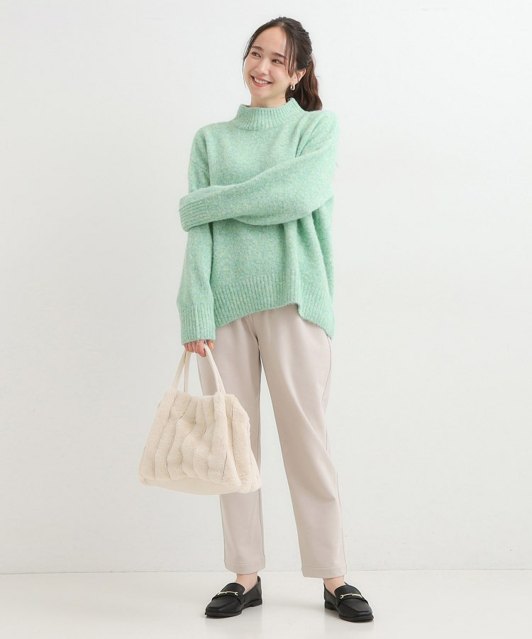 【S-LL】インせず着られる ふわふわハイネックニット12