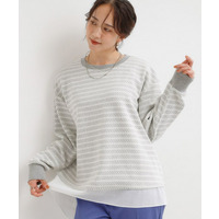 ジャガード裾フェイク