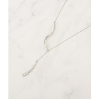 ウェーブメタルY字ネックレス