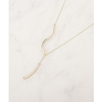 ウェーブメタルY字ネックレス