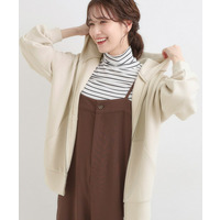 【S-LL】大人っぽく着られる ダンボールジップパーカ