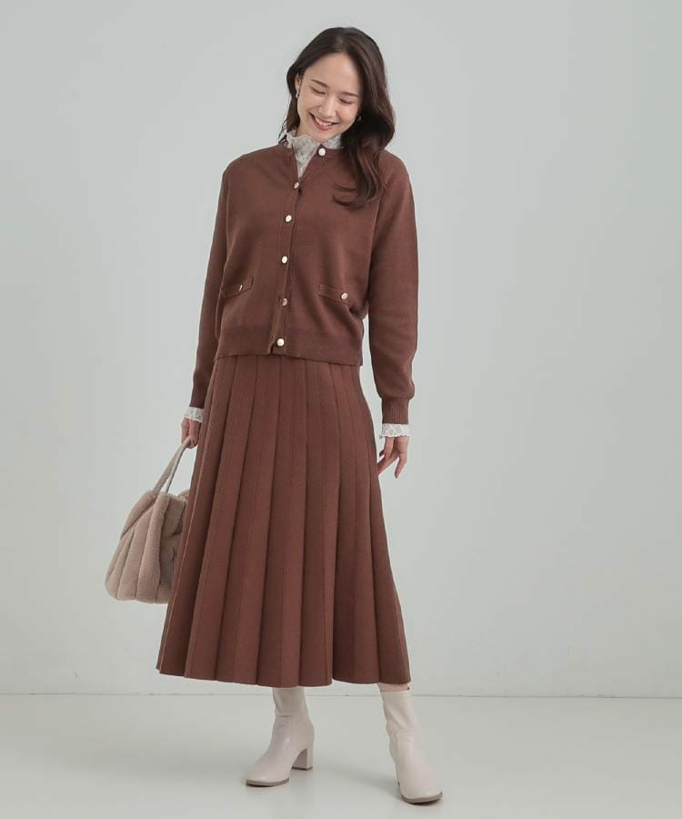 【セットアップ可/S-LL】女性らしさ際立つ 洗えるもちもちニットスカート29