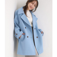 【S-LL/2WAY】大人のお出かけスタイルに ウール調 コクーンコート
