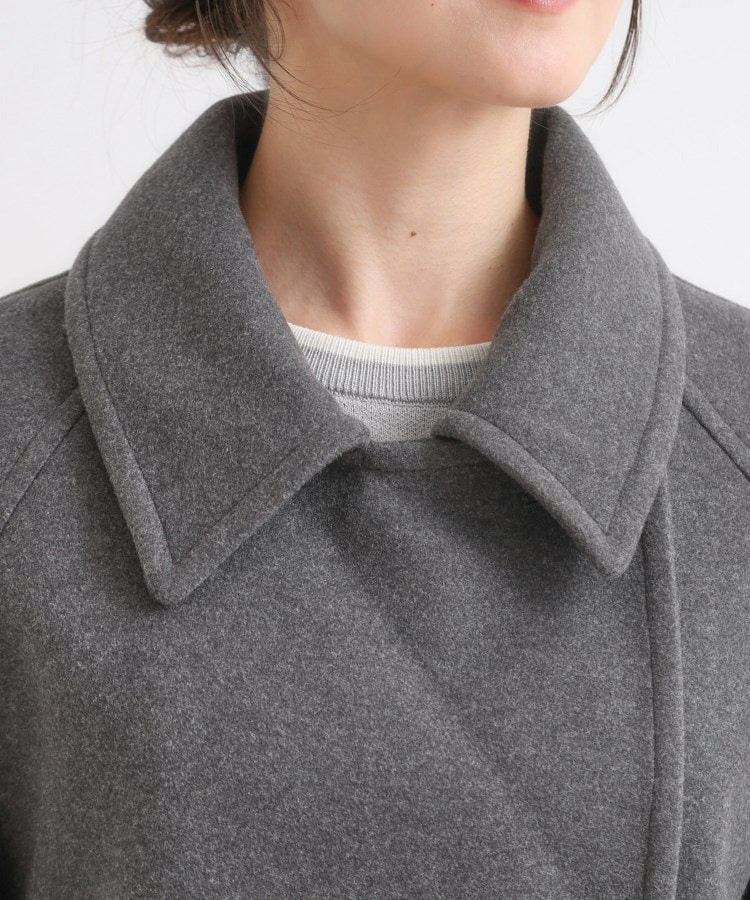 【S-LL/2WAY】大人のお出かけスタイルに ウール調 コクーンコート27