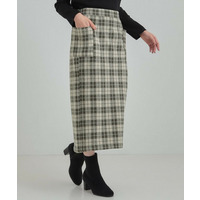 【S-LL】大人レディな着こなしに シャギーチェックスカート【SHOO WARM】