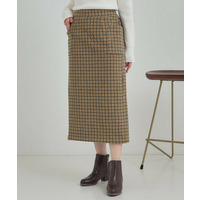 【S-LL/あったか】大人レディな着こなしに シャギーチェックスカート