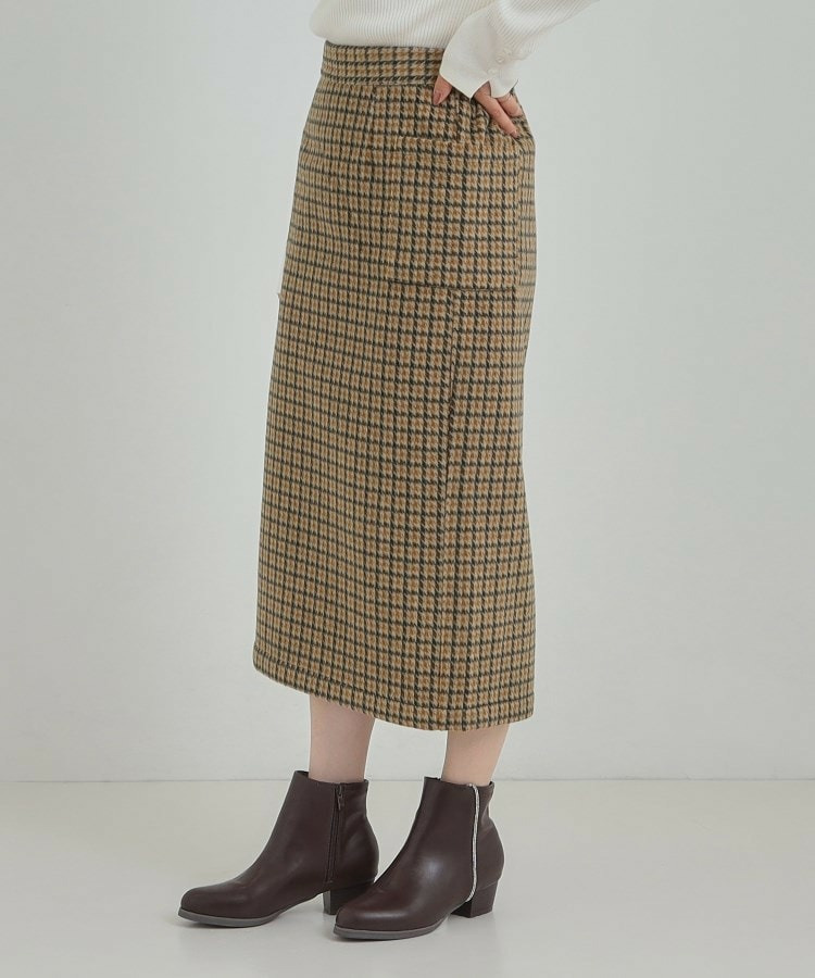 【S-LL】大人レディな着こなしに シャギーチェックスカート【SHOO WARM】11