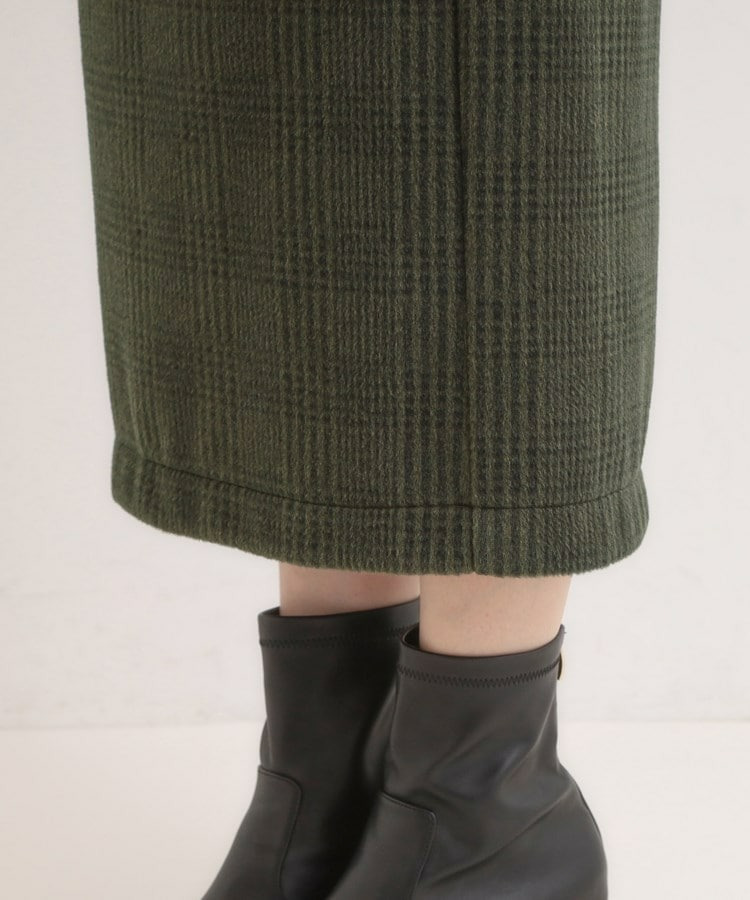 【S-LL】大人レディな着こなしに シャギーチェックスカート【SHOO WARM】20