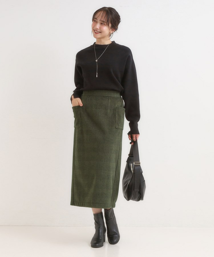 【S-LL】大人レディな着こなしに シャギーチェックスカート【SHOO WARM】4