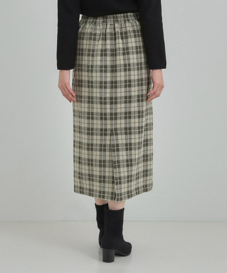 【S-LL】大人レディな着こなしに シャギーチェックスカート【SHOO WARM】7