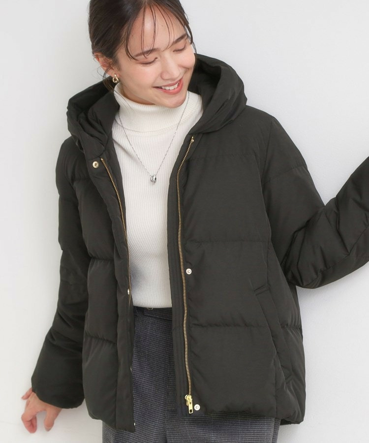 【撥水/洗える】ショートフーディーダウン1