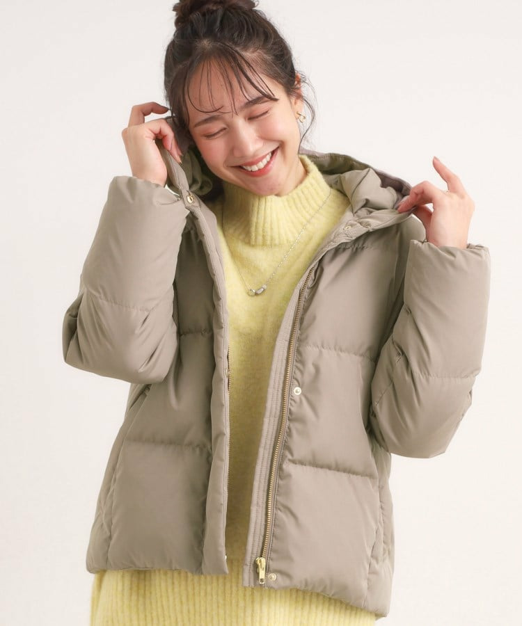 【撥水/洗える】ショートフーディーダウン1