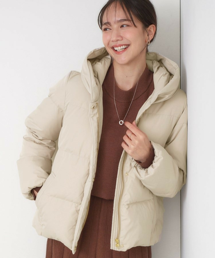 【撥水/洗える】ショートフーディーダウン1