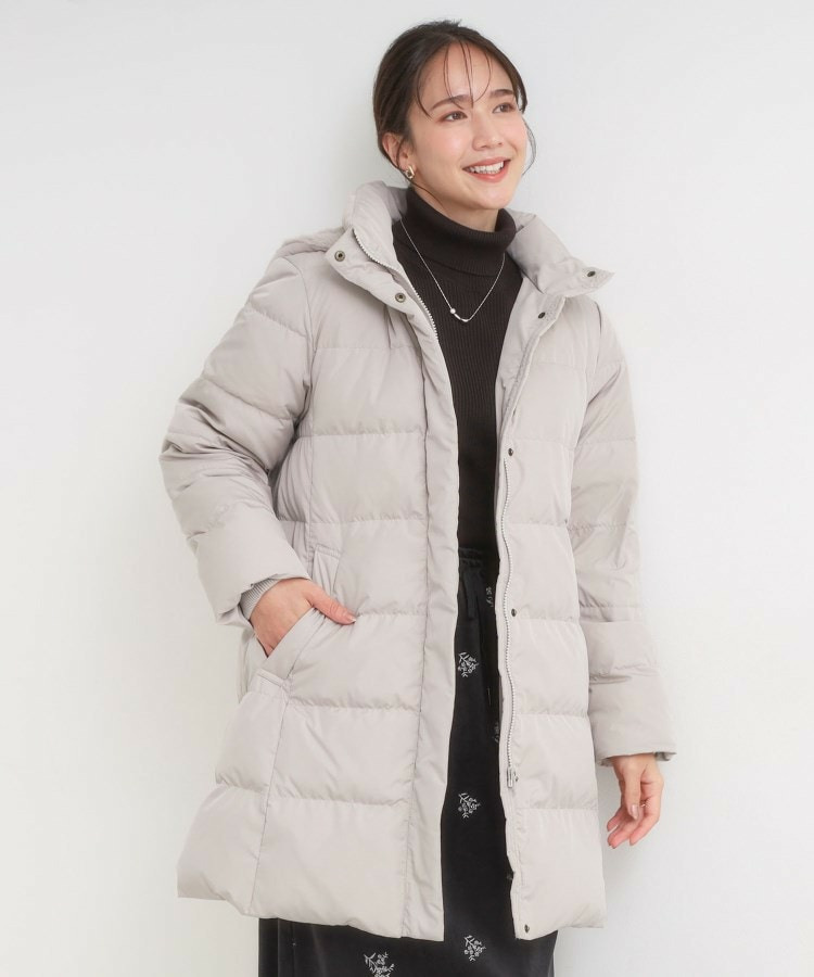 【洗濯機可/S-LL】フェイクファーフード ロングダウン16