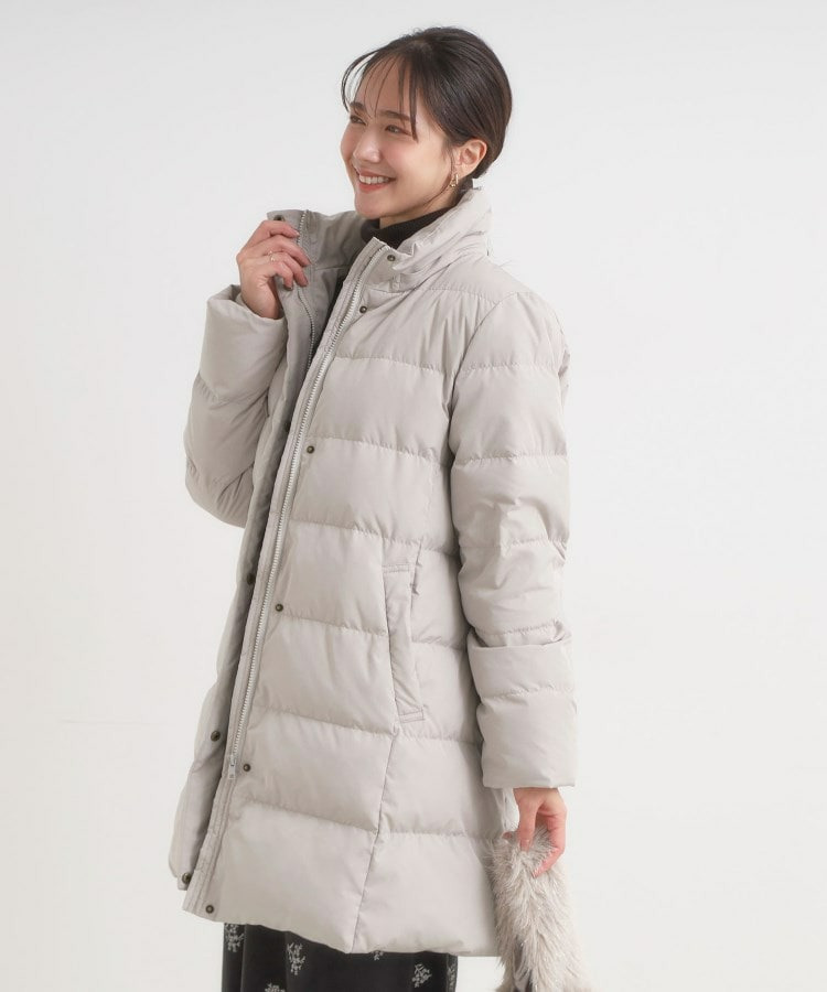 【洗濯機可/S-LL】フェイクファーフード ロングダウン19