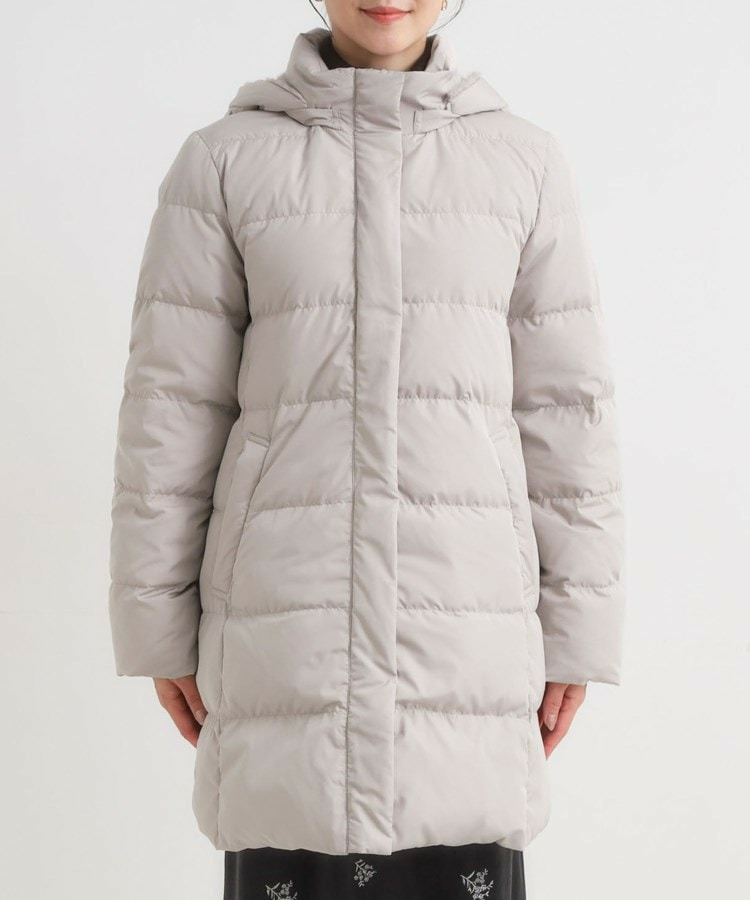 【洗濯機可/S-LL】フェイクファーフード ロングダウン23