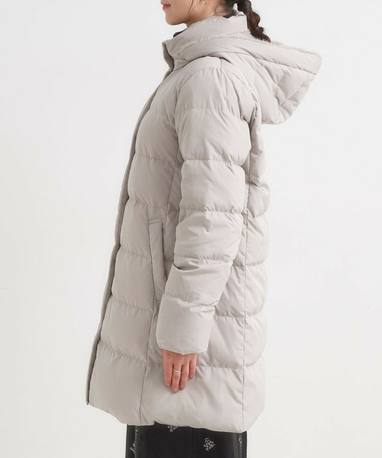 【洗濯機可/S-LL】フェイクファーフード ロングダウン24