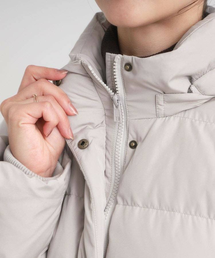 【洗濯機可/S-LL】フェイクファーフード ロングダウン30