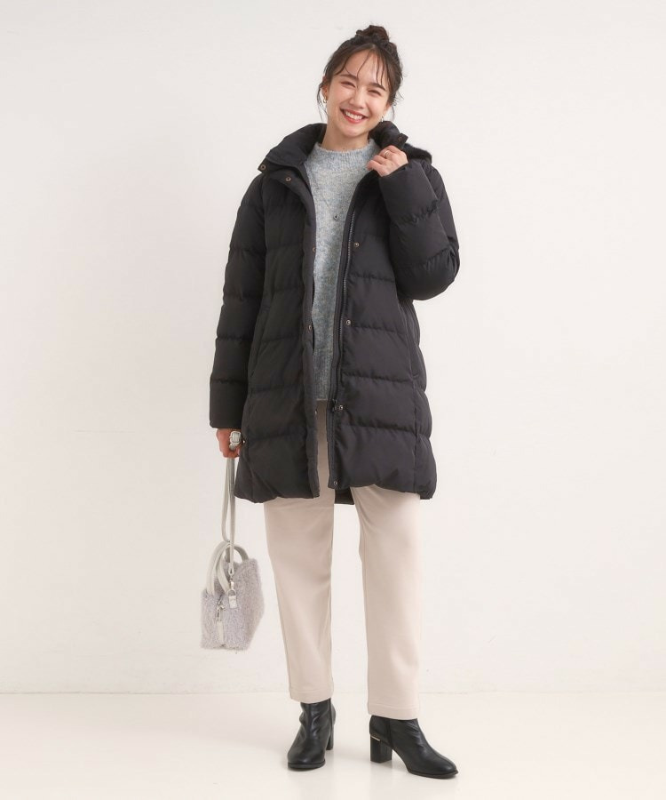 【洗濯機可/S-LL】フェイクファーフード ロングダウン4