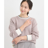 チェック柄ニット