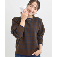 チェック柄ニット