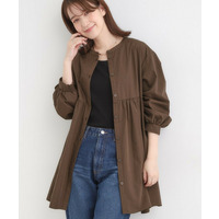 切り替えギャザーチュニックシャツ