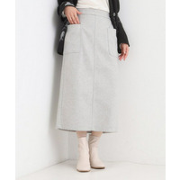 【S-LL】あったかすっきり 圧縮ニットナロースカート