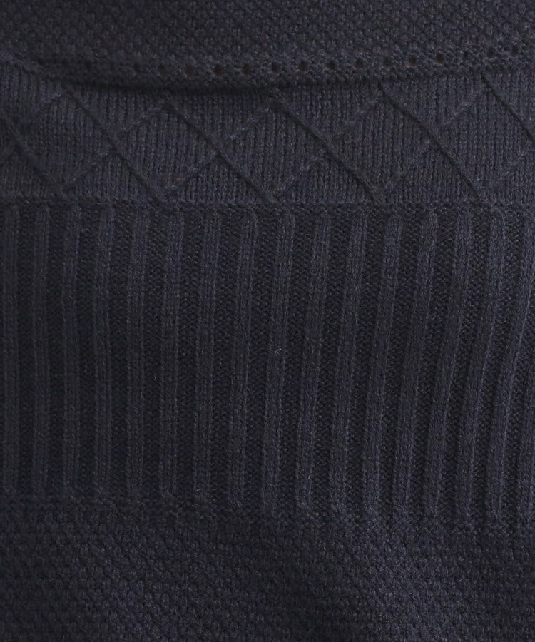 【洗える/毛玉レス】ミックスケーブル柄ニット17