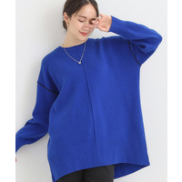 【洗える/毛玉レス】チュニックニットワンピース