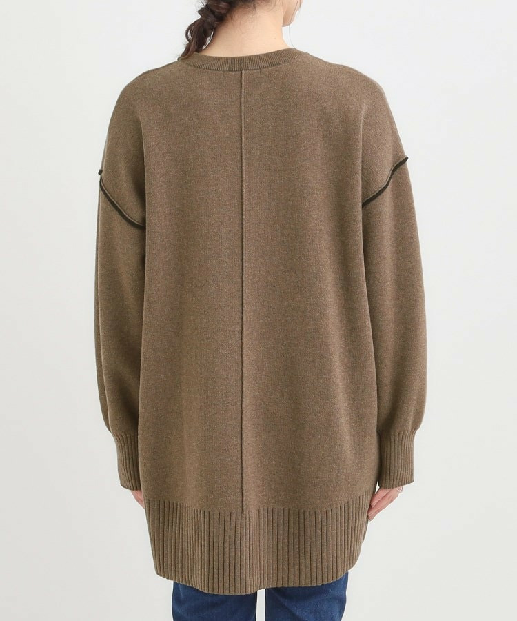 【洗える/毛玉レス】チュニックニットワンピース20