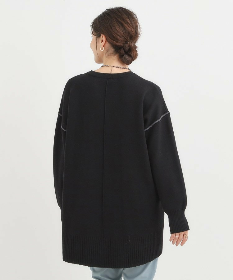 【洗える/毛玉レス】チュニックニットワンピース7