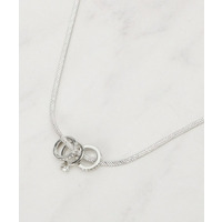 ミニトリプルリングスネークショートネックレス