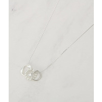 フェイクパールミニリングネックレス