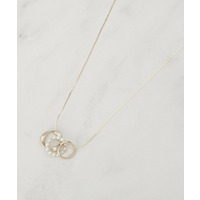 フェイクパールミニリングネックレス