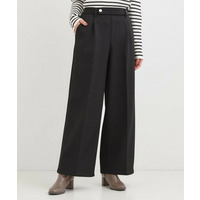 【着丈選べる】ウールフィール裏起毛ワイドパンツ