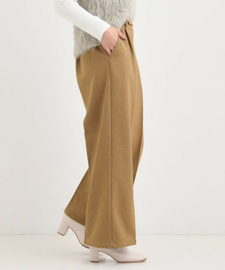 【着丈選べる】ウールフィール裏起毛ワイドパンツ10