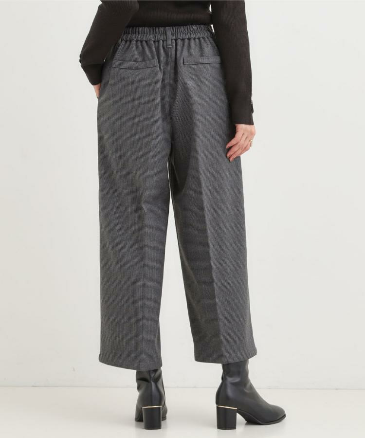 【着丈選べる】ウールフィール裏起毛ワイドパンツ20