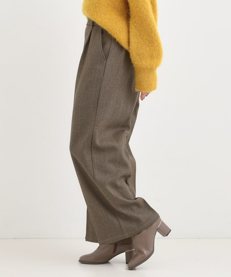 【着丈選べる】ウールフィール裏起毛ワイドパンツ24