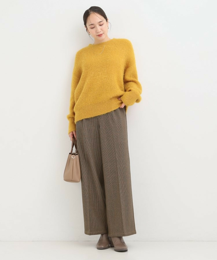 【着丈選べる】ウールフィール裏起毛ワイドパンツ25