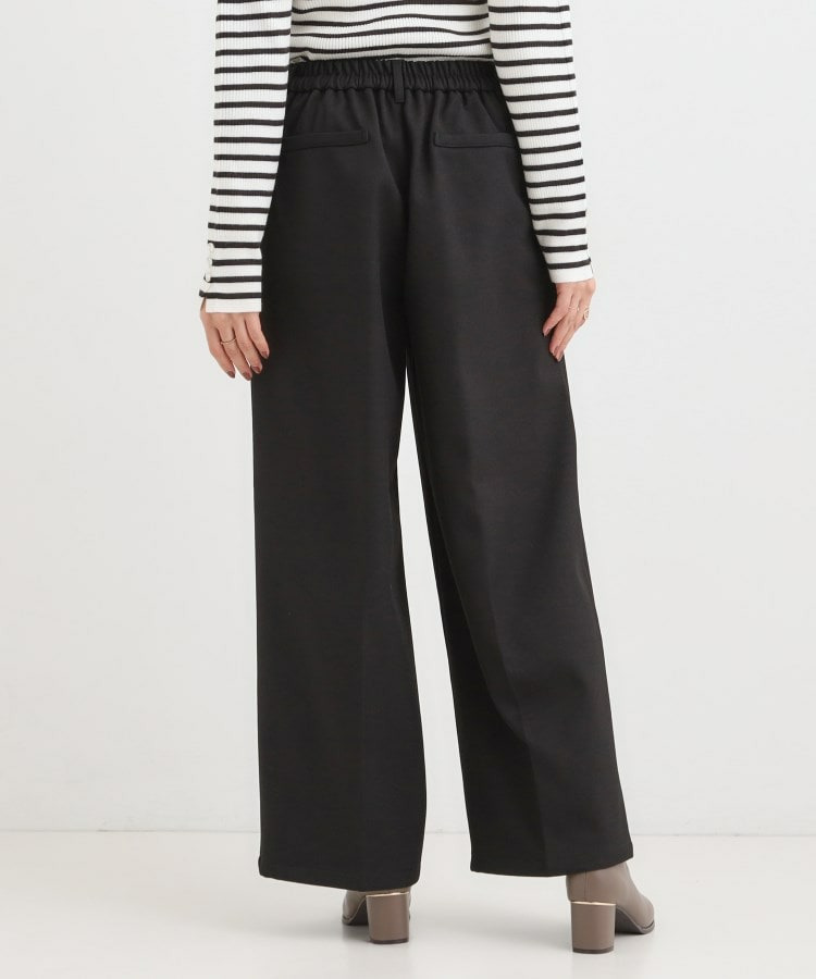 【着丈選べる】ウールフィール裏起毛ワイドパンツ3