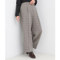 【洗える/S-LL/セットアップ可】脚のラインをきれいに魅せる センタープレスワイドパンツ