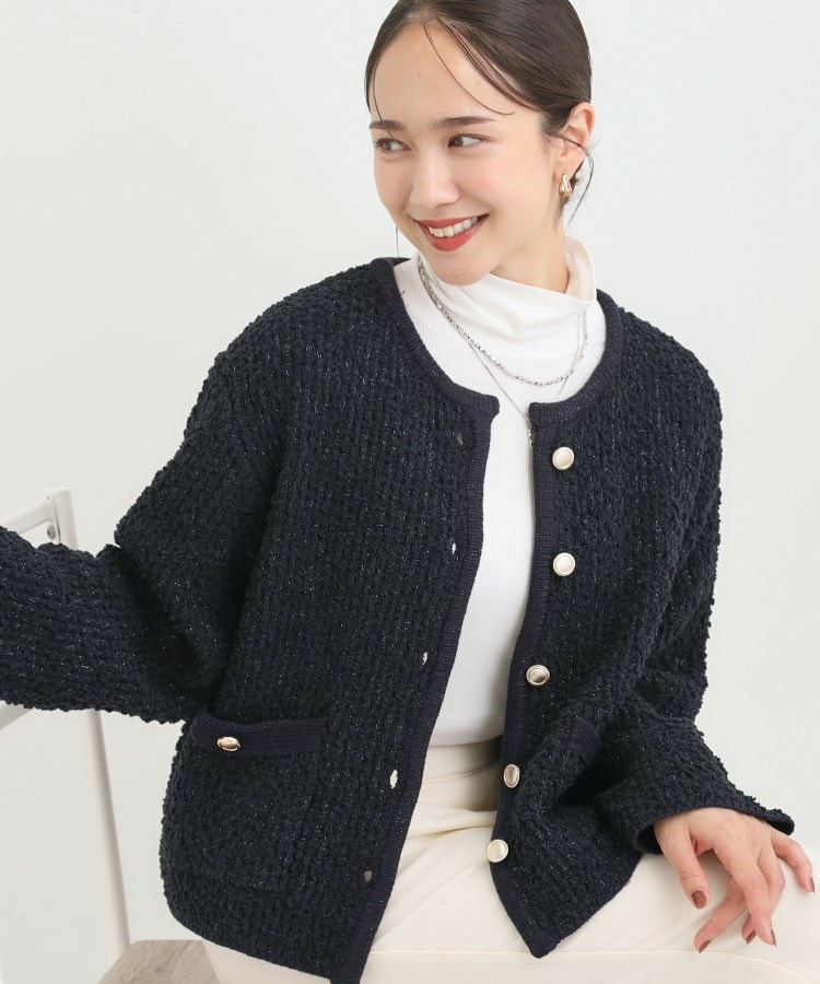 ポコポコニットカーディガン1