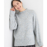 ラメブークレハイネックニット