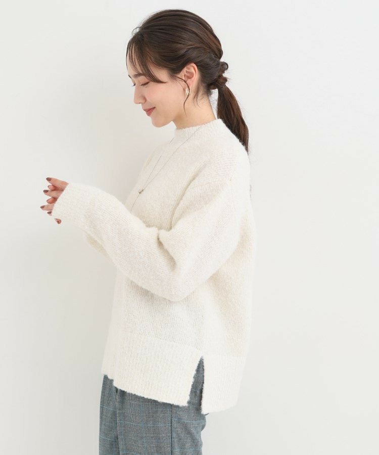 ラメブークレハイネックニット3