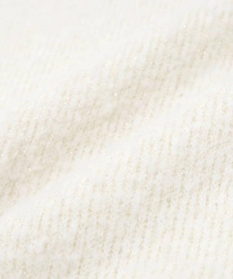 ラメブークレハイネックニット5