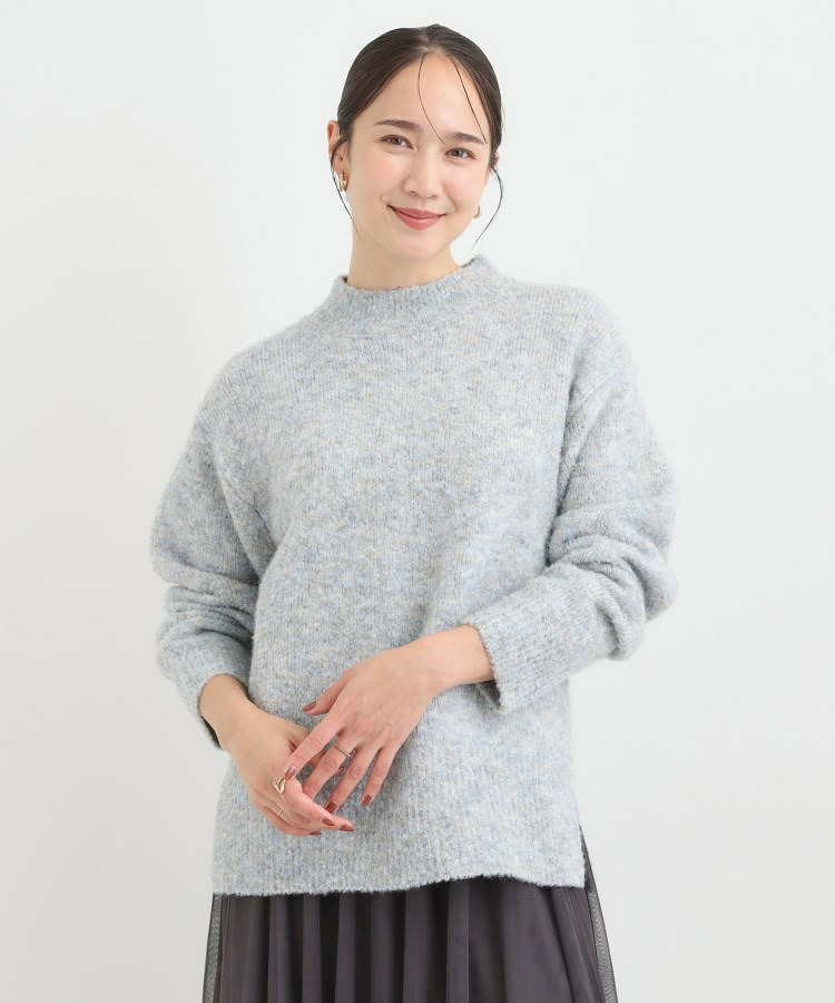 ラメブークレハイネックニット6