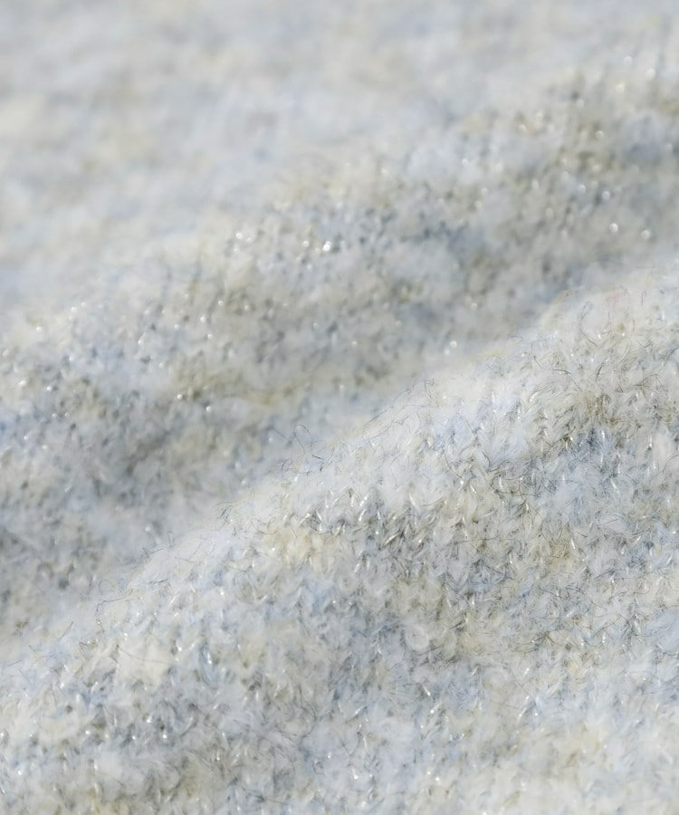 ラメブークレハイネックニット9