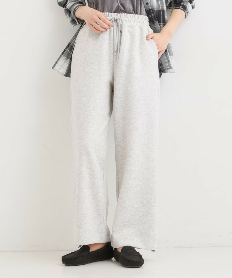 ダブルフェイス 裾ドロスト スウェットパンツ2